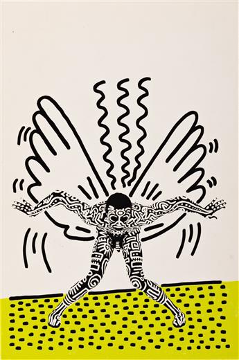 KEITH HARING (1958-1990) Group of 25 Keith Haring gallery cards and handouts.